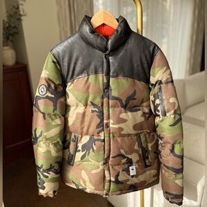 Men’s Bellfield Camo Puffer Jacket - Large